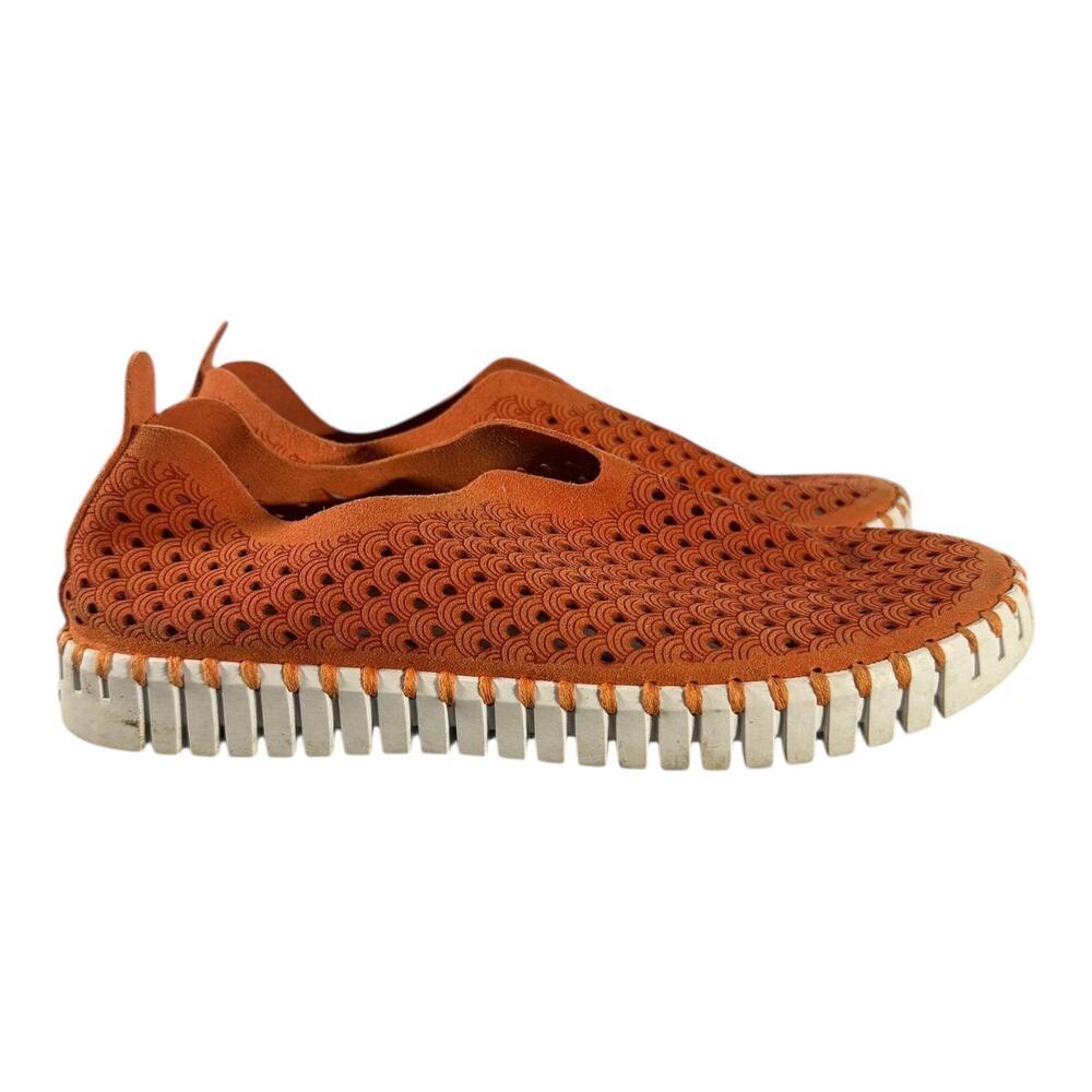 Ilse Jacobsen Women's Tulip 139 HORNBAEK Camelia Orange Slip-on Shoe Size 7.5 - Picture 4 of 10